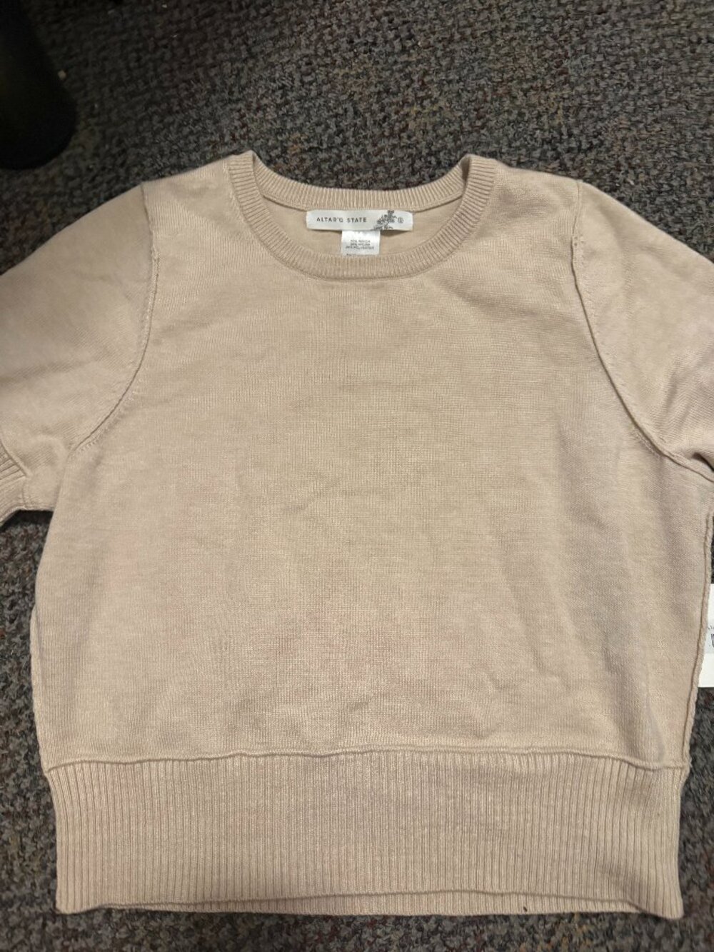 NWT Small Altar'd State Cream Top